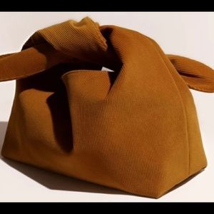 Merit Beauty Corduroy Brown Clutch Purse